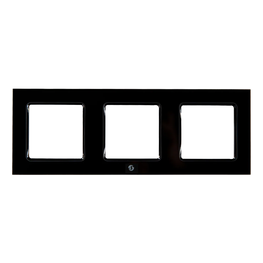 Shelly Frame for Wall Switch Black x3